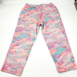 Exertek Capri Leggings Girls Size Large 14 Multicolored